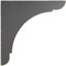 Ekena Millwork 1 3/4"W x 12"D x 12"H Extra Large Olympic Wood Vintage Decor Bracket, Black BKTWD01X12X12OLBL - alternate 2